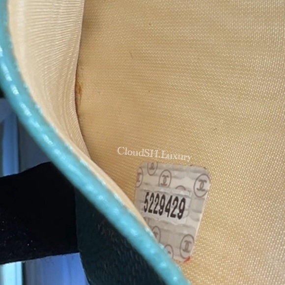 Auth Chanel CC Logo MEDIUM Turquoise Blue Caviar Agenda Cover w/Gold Hdw - Picture 14 of 16